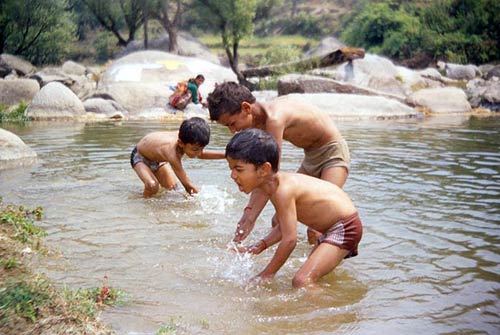 Lohawati River, Uttaranchal Village